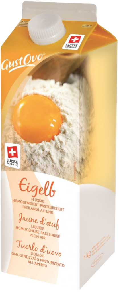 GustOvo Eigelb im Tetrapack für die Schweiz