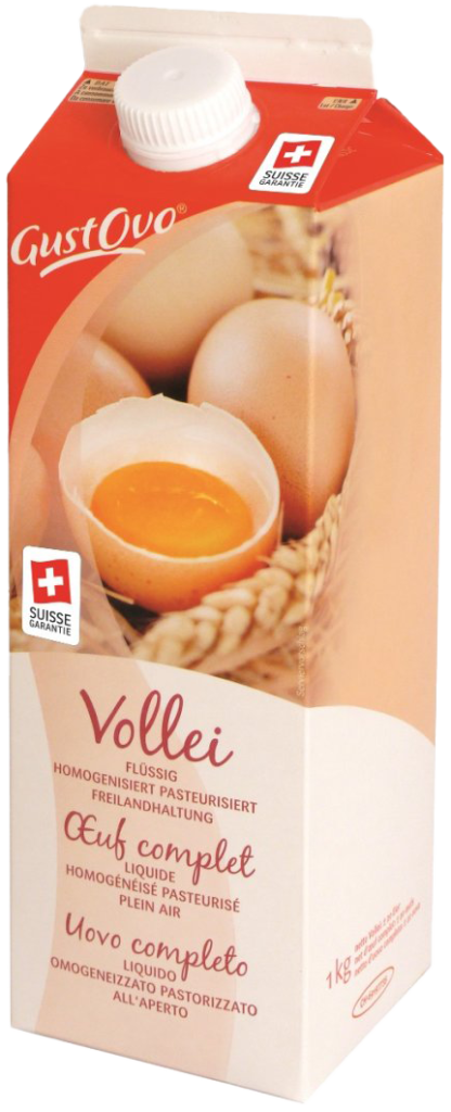GustOvo Vollei im Tetrapack für die Schweiz