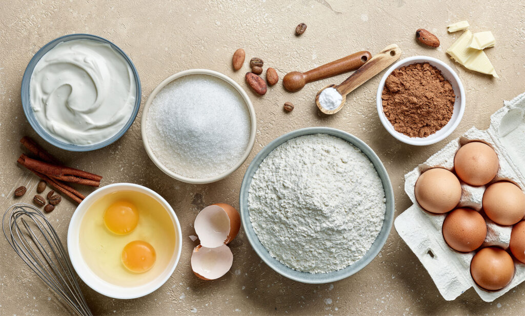 Backzutaten und GustOvo-Eier